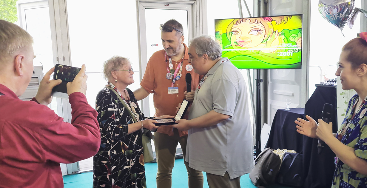 Deanna Morse, President of ASIFA International, was honored by ASIFA HELLAS.