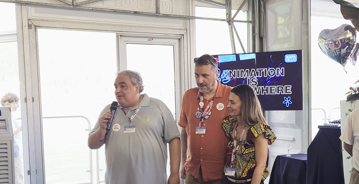 Giannis Pitsioras, EKKOMED, Konstantinos P. Kakarountas, ASIFA HELLAS and Fotini Nakou, ENTERPRISE GREECE