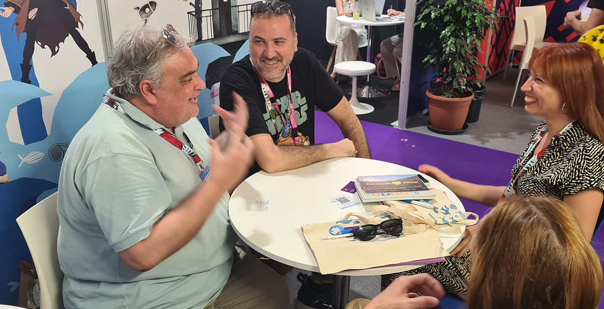 Giannis Pitsioras, EKKOMED and Konstantinos P. Kakarountas, ASIFA HELLAS with Catalan Films and Spain participants